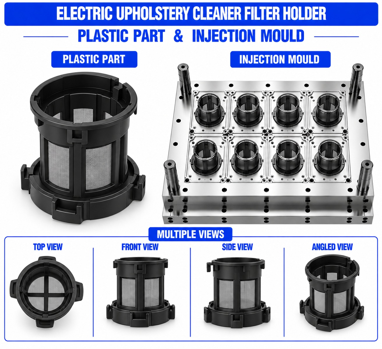 Electric Upholstery Cleaner Plastic Filter Holder Mould and Moulding Service